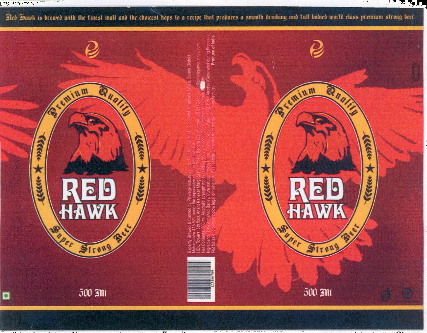 Red Hawk Device mark 2048586 Trademark