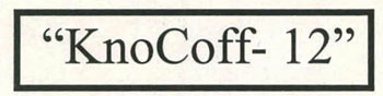 "knocoff- 12" Device mark 2299584 Trademark