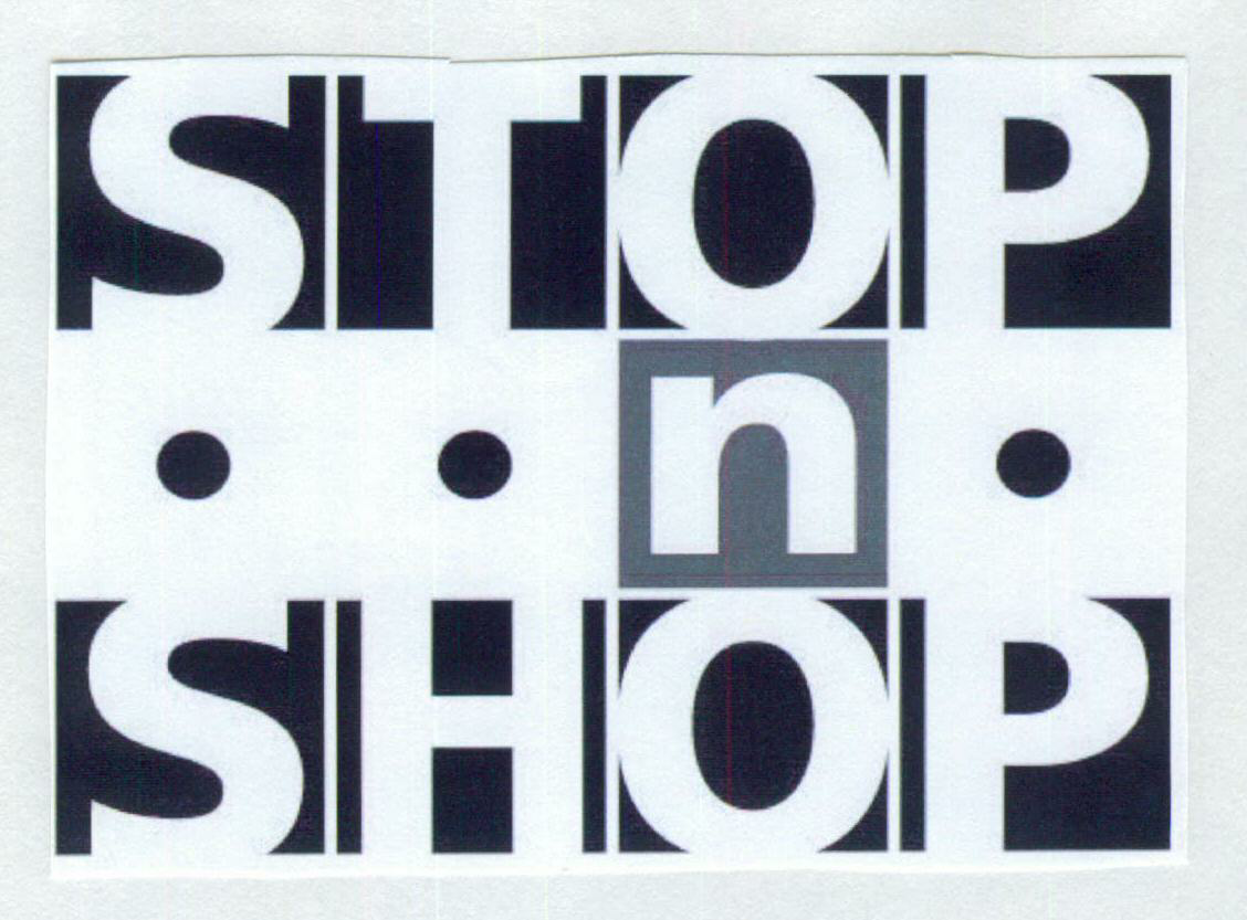 Stop N Shop (label) Device mark 1452160 Trademark