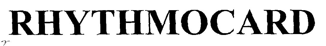 Rhythmocard (device Of Werttin In Heavy Character) Device mark 1479488 Trademark