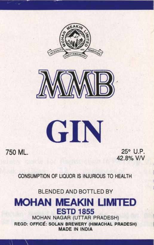 Mmb Gin Mohan Meakin Limited (label) Device mark 1090193 Trademark