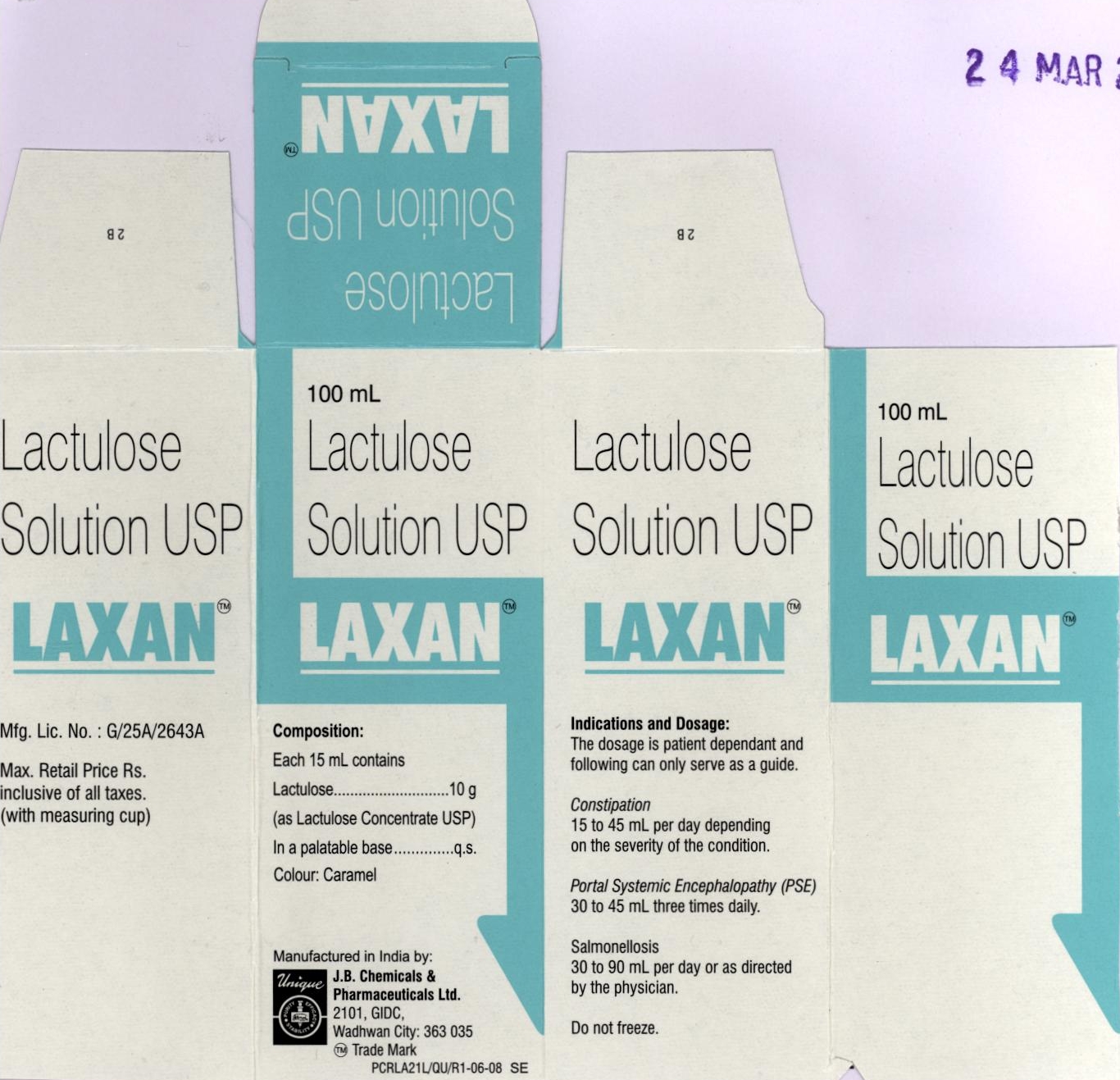 Laxan (label) Device mark 1799378 Trademark
