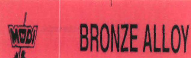 Modi Bronze Alloy(label) Device mark 2168979 Trademark