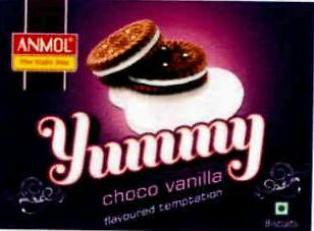 Anmol Yummy Choco Vanilla (device Of Biscuit) Device mark 2402025 Trademark