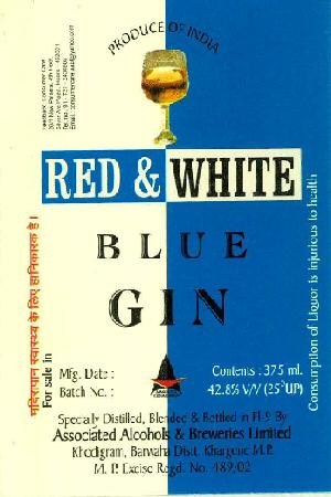Red & White Blue Gin Device mark 2525641 Trademark