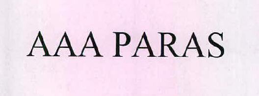 Aaa Paras Device mark 2458864 Trademark