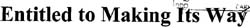 Entitled To Making Its Way Device mark 1450382 Trademark