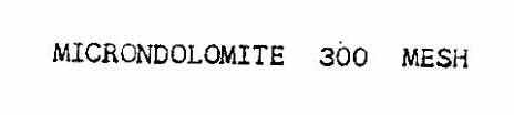 Microndolomite 300 Mesh Device mark 707239 Trademark