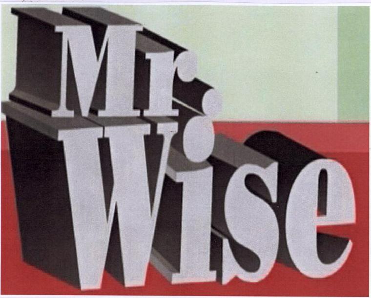 Mr Wise With Label Device mark 1653698 Trademark
