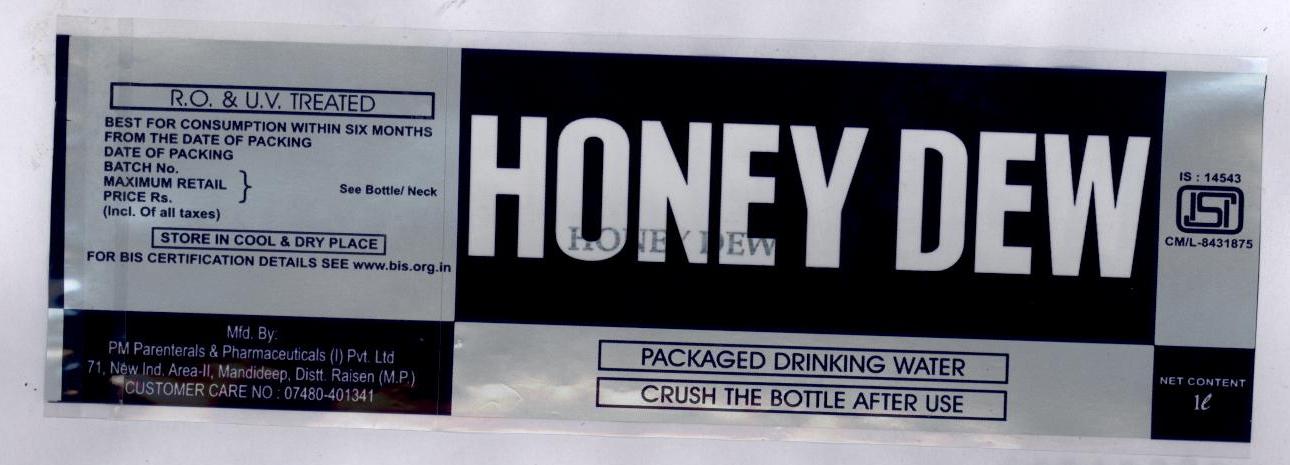 Honey Dew Device mark 1943360 Trademark