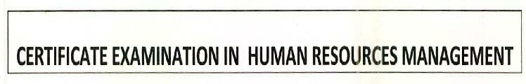 Certificate Examination In Human Resources Management Device mark 2595813 Trademark