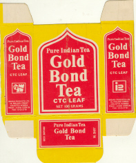 Gold Bond Tea (label) Device mark 631420 Trademark