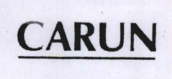 Carun Device mark 1666576 Trademark