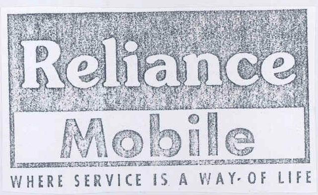 Reliance Mobile(label) Device mark 1423861 Trademark