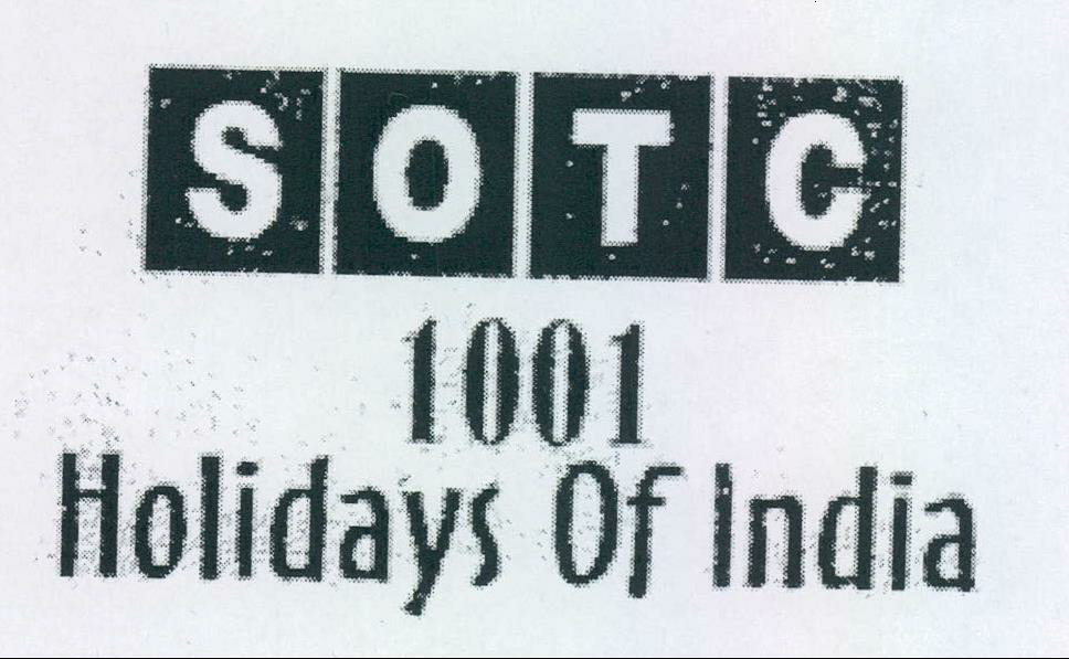 Sotc 1001 Holidays Of India Device mark 1255447 Trademark