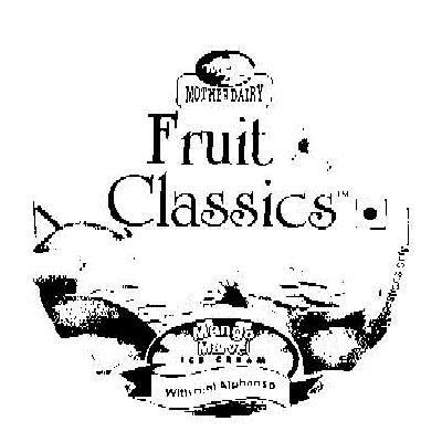 Mother Dairy Fruit Classics (label) Device mark 1160157 Trademark