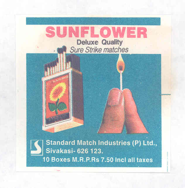 Sunflower (label) Device mark 847999 Trademark