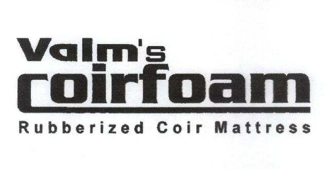 Valm's Coirfoarm Rubberized Coir Mattress Device mark 1497092 Trademark