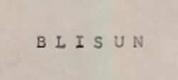 B L I S U N Device mark 502211 Trademark