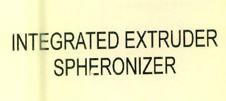 Integrated Extruder Spheronizer Device mark 2647275 Trademark
