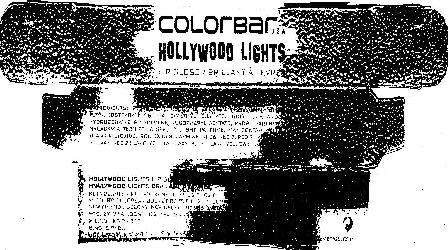 Colorbar Hollywood Light (label) Device mark 2181884 Trademark