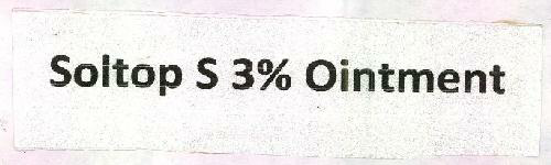 Soltop S 3% Ointment Device mark 2656143 Trademark