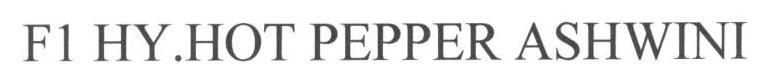 F1 Hy. Hot Pepper Ashwini Device mark 1663251 Trademark