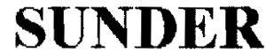 Sunder Device mark 853930 Trademark