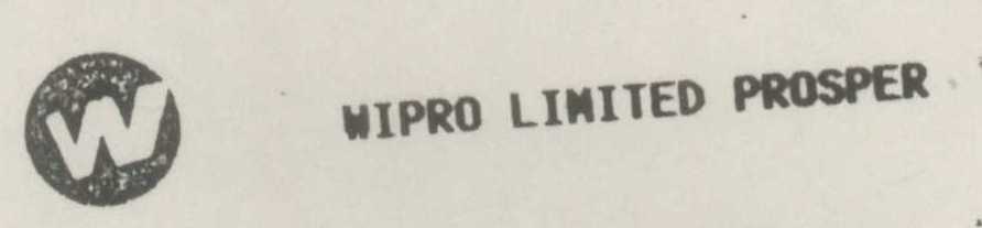 W, Wipro Limited Prosper Device mark 758827 Trademark