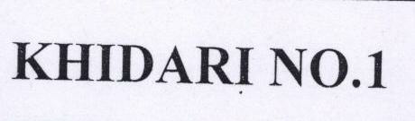 Khidari No. 1 Device mark 1561241 Trademark