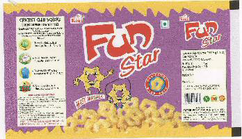 Fun Star With Label. Device mark 1620064 Trademark