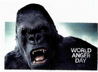 World Anger Day (device Of Gorilla) Device mark 2391119 Trademark