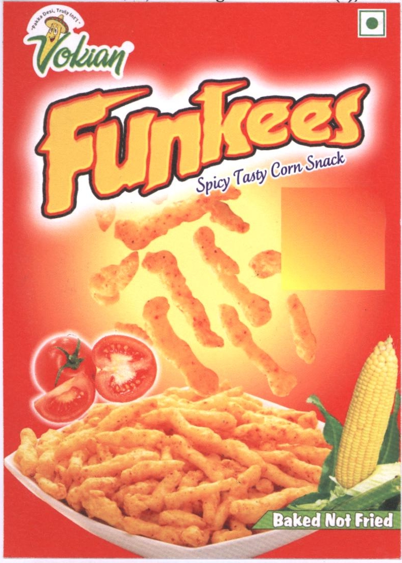 Vokian Funkees Spicy Tasty Corn Snack Device mark 2183159 Trademark