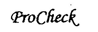 Procheck (label) Device mark 1417305 Trademark