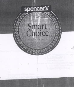 Spencers Smart Choice (lable) Device mark 1617490 Trademark