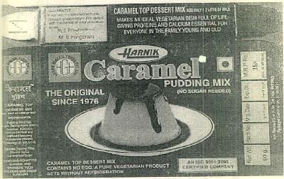 Harnik Carmel Pudding Mix Device mark 2828881 Trademark