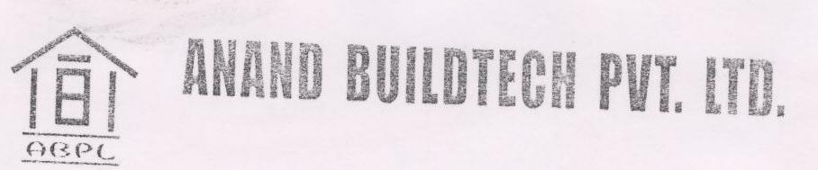Anand Buildtech Pvt. Ltd. (label) Device mark 1602583 Trademark