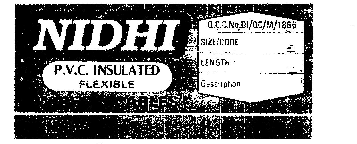 Nidhi(lable) Device mark 619917 Trademark