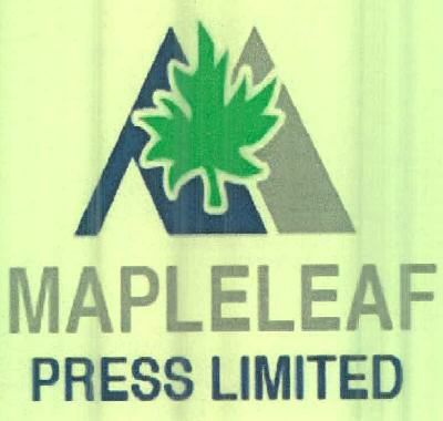 Mapleleaf Press Limited Device mark 2475978 Trademark