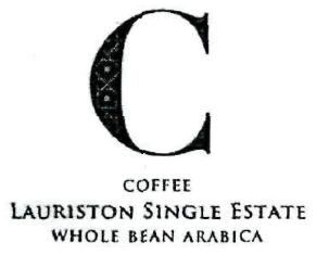 C Coffee Lauriston Single Estate Whole Bean Arabica Device mark 2815272 Trademark