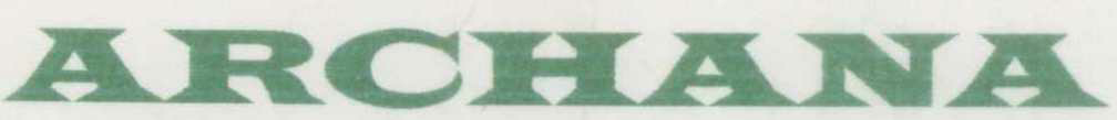 Archana (label) Device mark 936258 Trademark