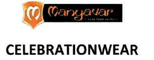 Manyavar, M, Celebrationwear Device Of Shield Device mark 2701681 Trademark