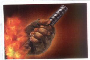 'hand Image' With Lable Device mark 1488789 Trademark