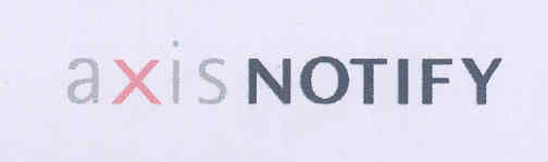 Axis Notify (device) Device mark 1746822 Trademark