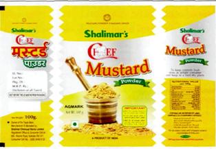 Shalimar's Chef Mustard Powder Device mark 2583866 Trademark