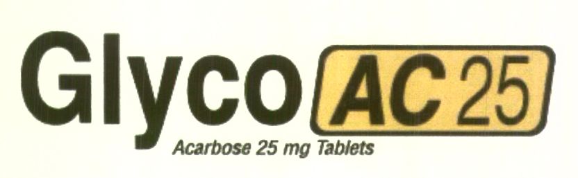 Glyco Ac 25 Acarbose 25 Mg Tablets ( Label) Device mark 1418788 Trademark