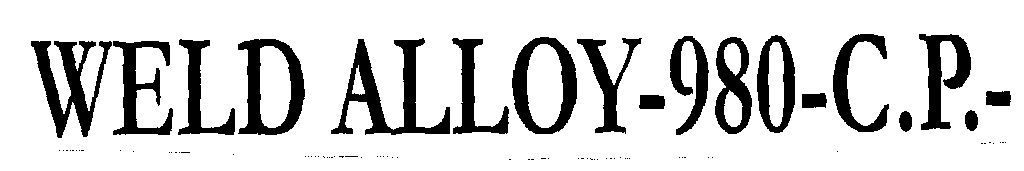 Weld Alloy-980-c.p.- (lable) Device mark 1469929 Trademark