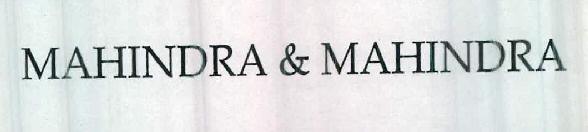 Mahindra & Mahindra Device mark 2404390 Trademark