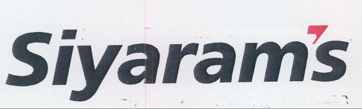 Siyaram's Device mark 2001044 Trademark