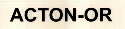Acton-or (label) Device mark 1388998 Trademark